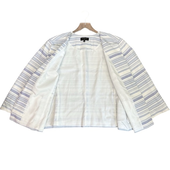 Talbots Stripe Biscay Open-Front Jacket Size 22W - Picture 9 of 11